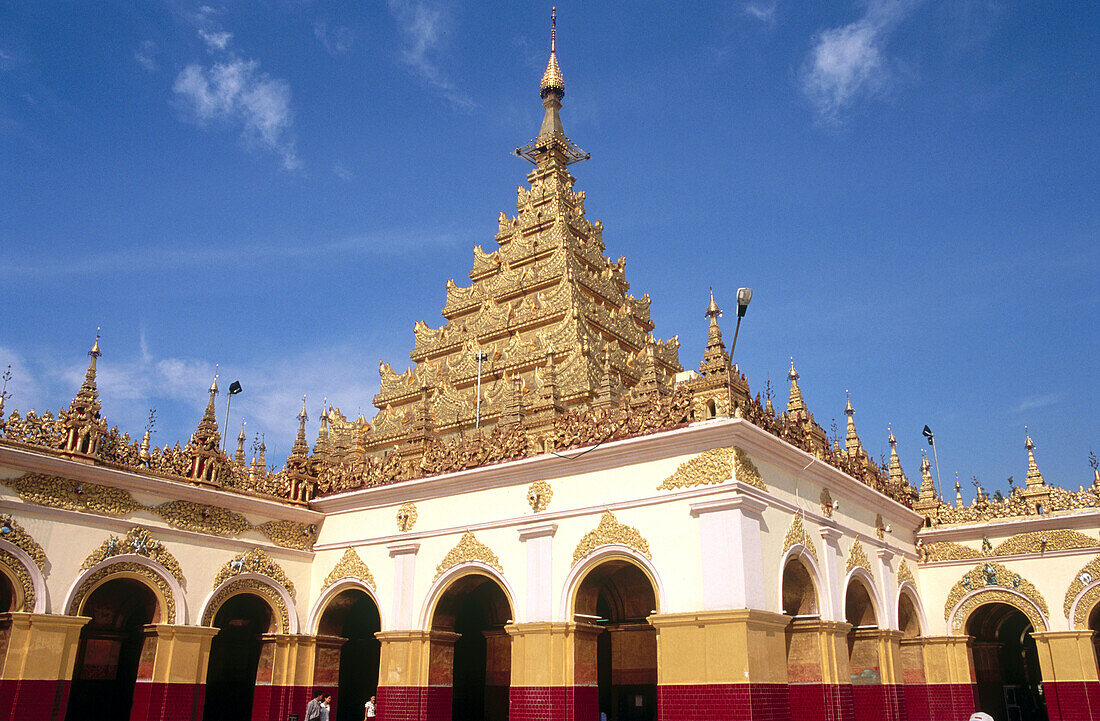 Temple in the Mahamuni Paya. Mandalay. Myanmar.