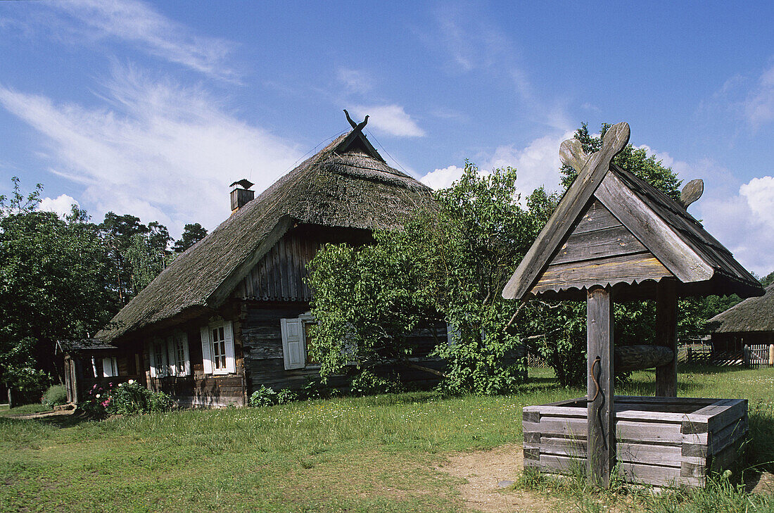 Village buildings. Open Air Museum, XVIIIth-XIXth centuries. Rumsiskes near Kaunas. Trakai. Lithuania.