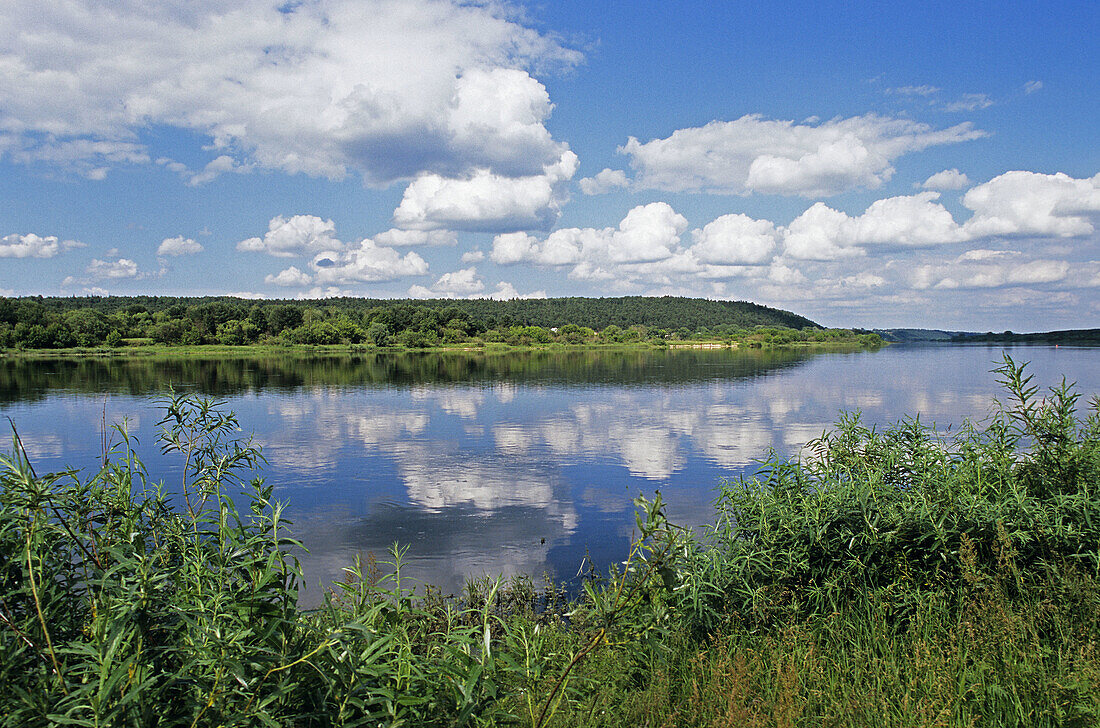 Nemunas river. Zapyskis near Kaunas. Lithuania.