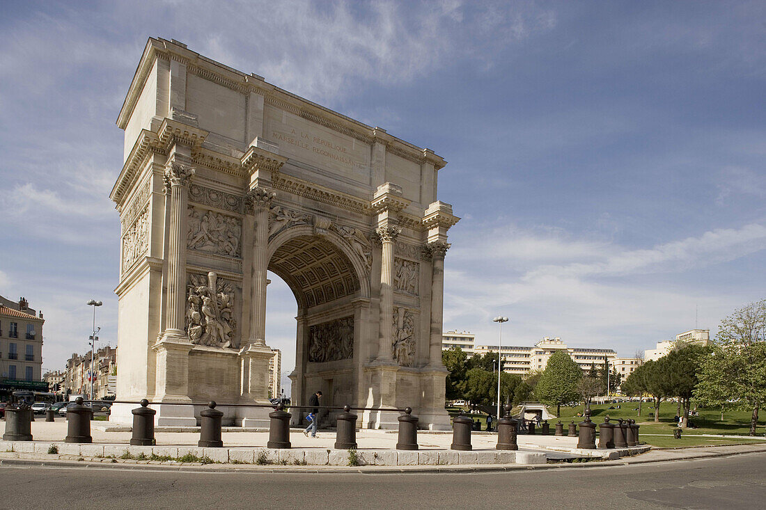 Porte d Aix. Marseille. Bouches du Rhône. France.