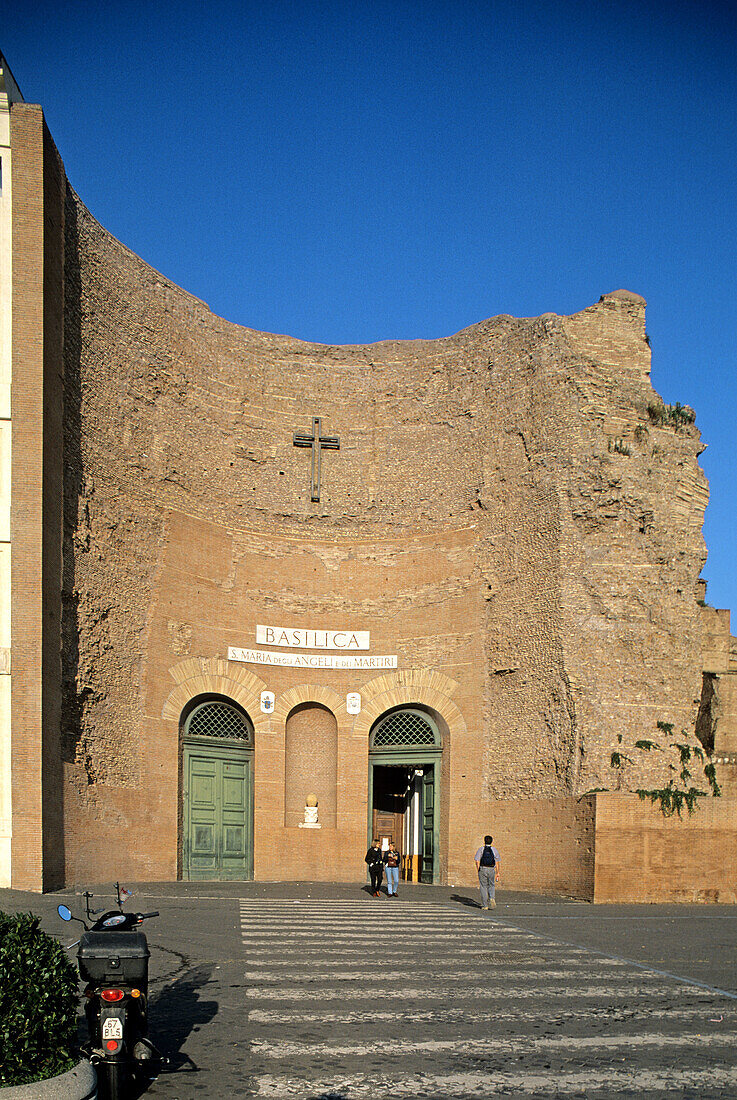 Basilica S. Maria dei Angeli. Piazza della Republica. Rome. Italy.