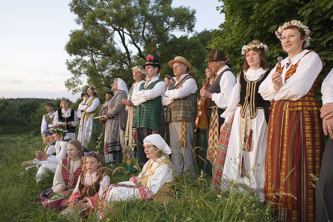 Midsummer Day, feast of St. John in Kernave. Lithuania