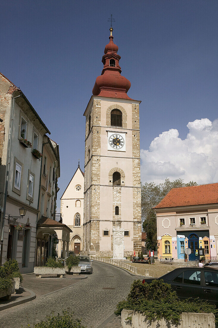 Church of St. George Tower (XVth century). Ptuj. Stajerska. Slovenia. 2004.