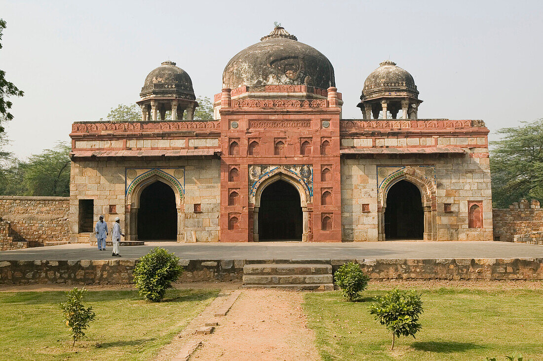 Area by Humayun s Tomb - Tomb of Isa Khan (Lodi Architecture)- Surrounding buildings. Central Delhi. Delhi. India.
