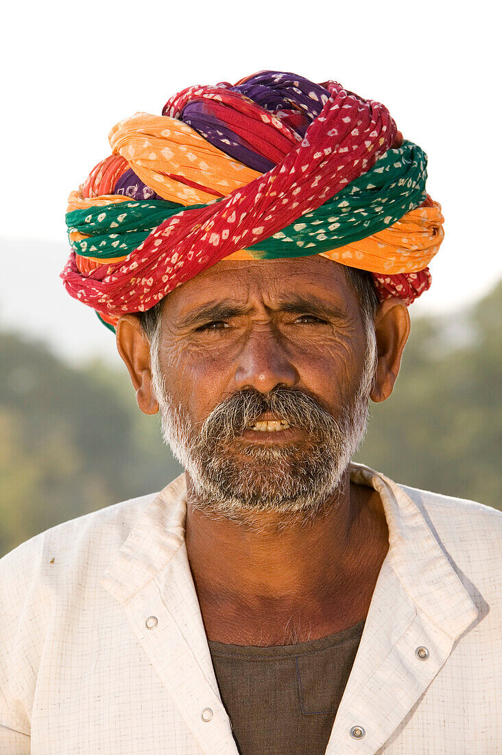 Rajasthani Camel Seller. Pushkar camel fair. Pushkar. Rajasthan. India.