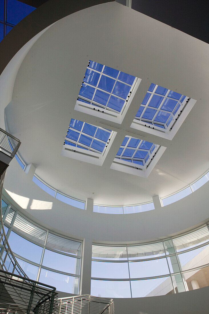 The Getty Center. Museum and Research Center, designed by Richard Meier. Interior. Brentwood. Los Angeles. California. USA.