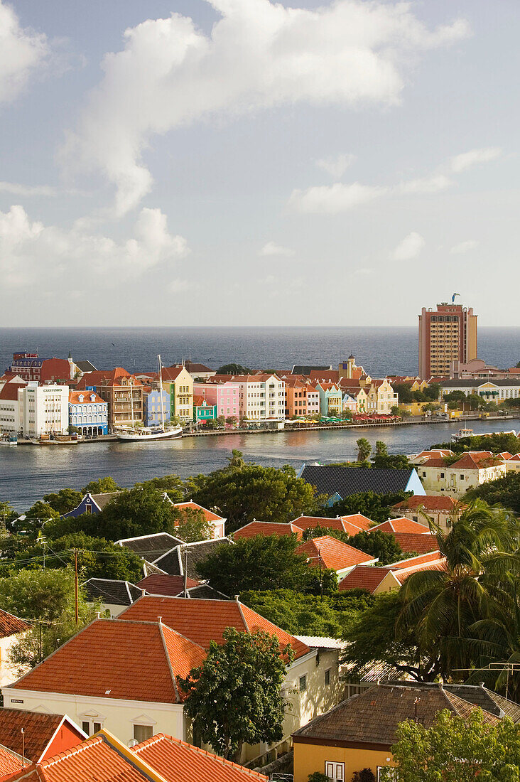 Punda. High View from Otrobanda. Willemstad. Curaçao. Netherlands Antilles.