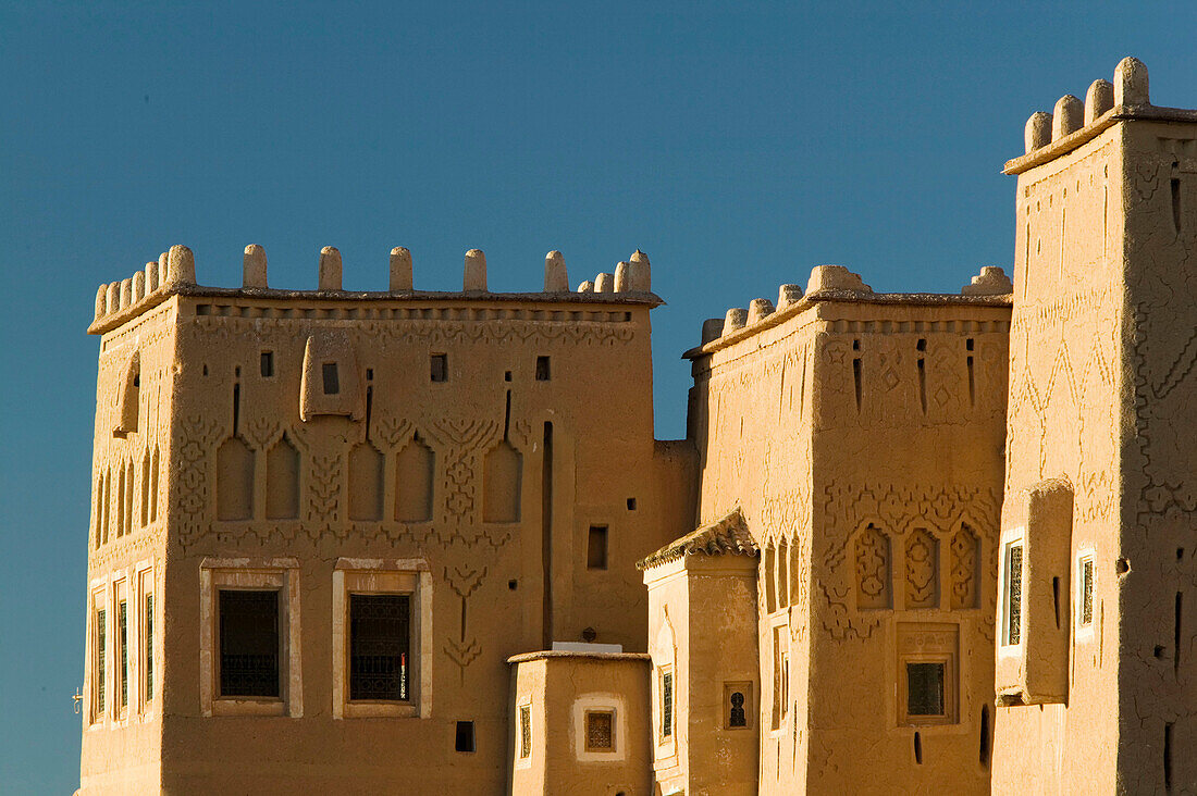 Taourirt Kasbah. Old Glaoui Tribe Building. Sunrise. Ouarzazate. South of the High Atlas. Morocco
