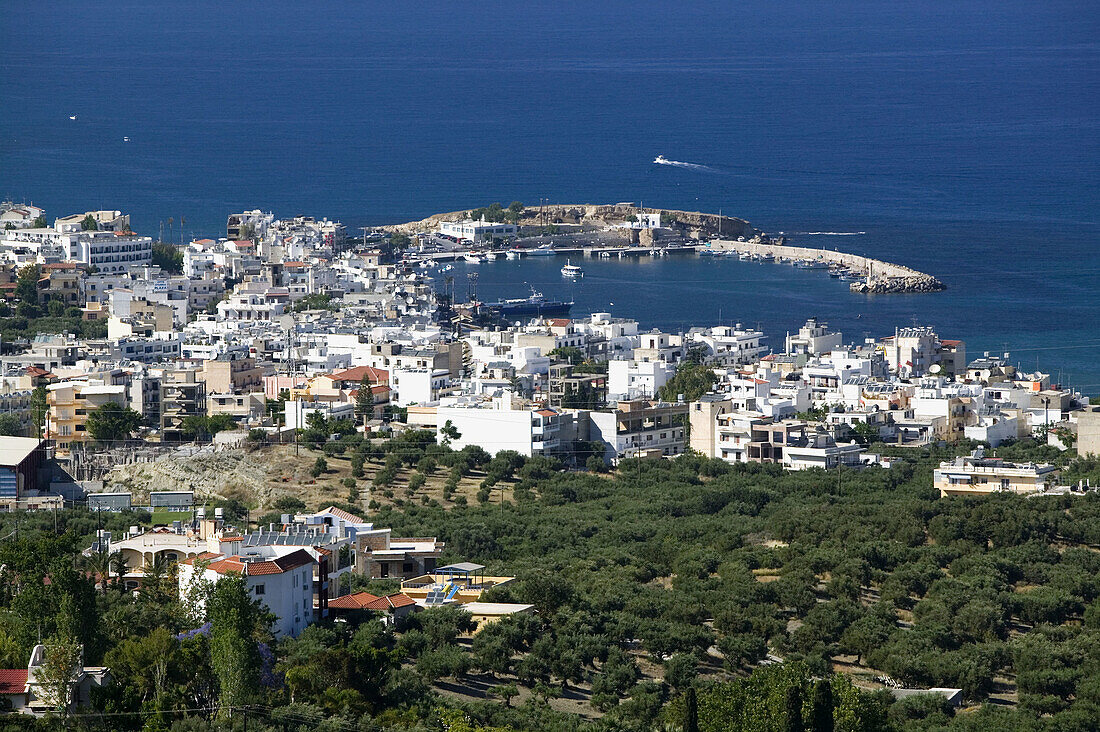 Seaside Resort View of Keratokambos. Iraklio Province. Crete. Greece.