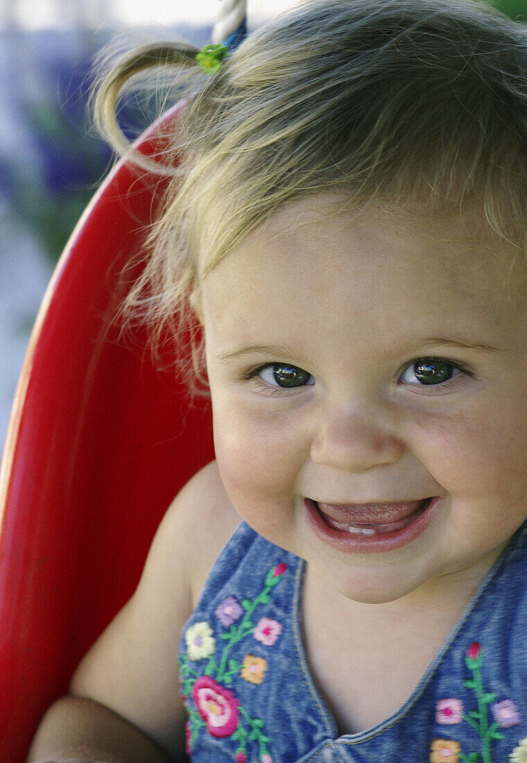 Smiling toddler girl