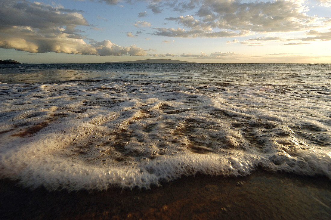 Beach sunset, Hawaii. USA