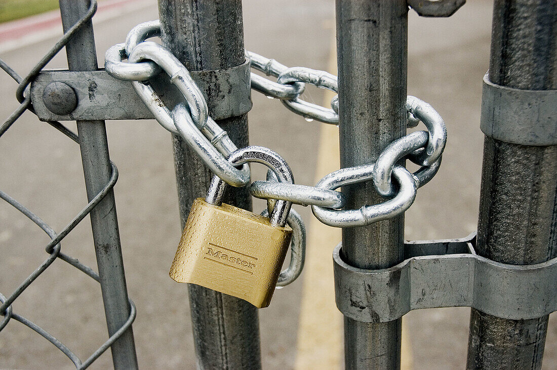 Locked fence