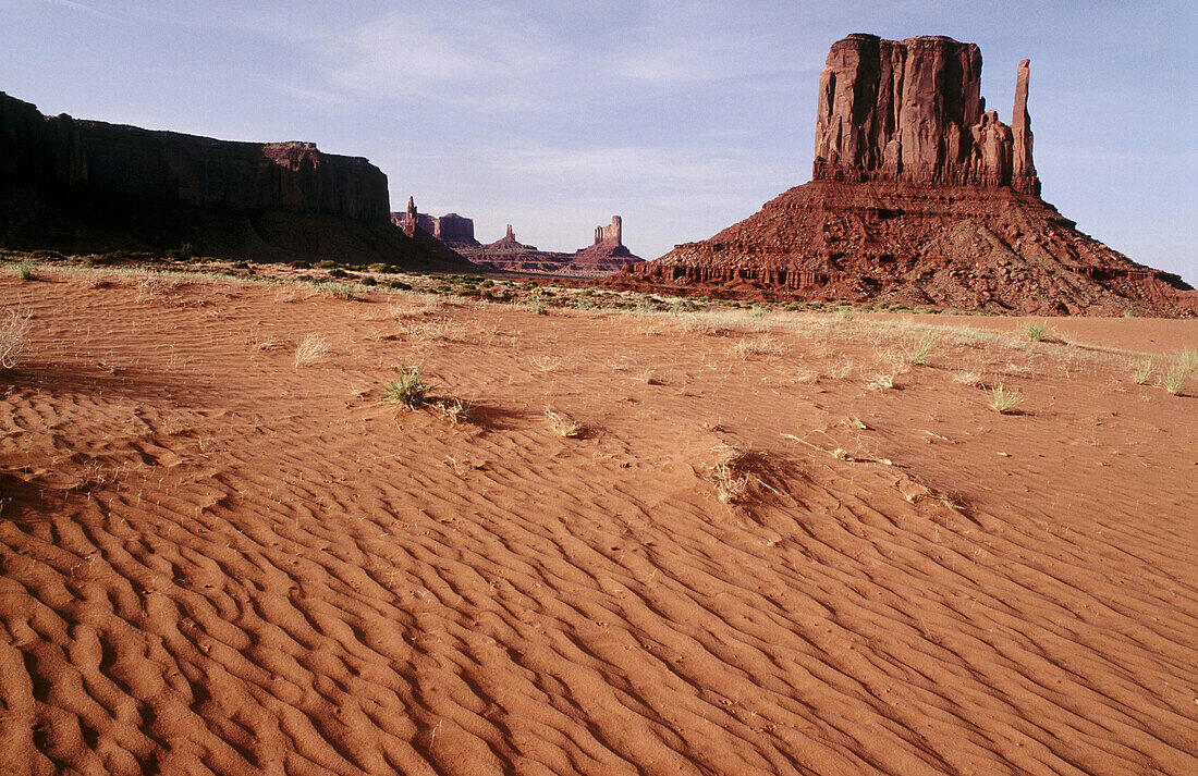 Sand dune. Monument Valley. Mitten. USA.