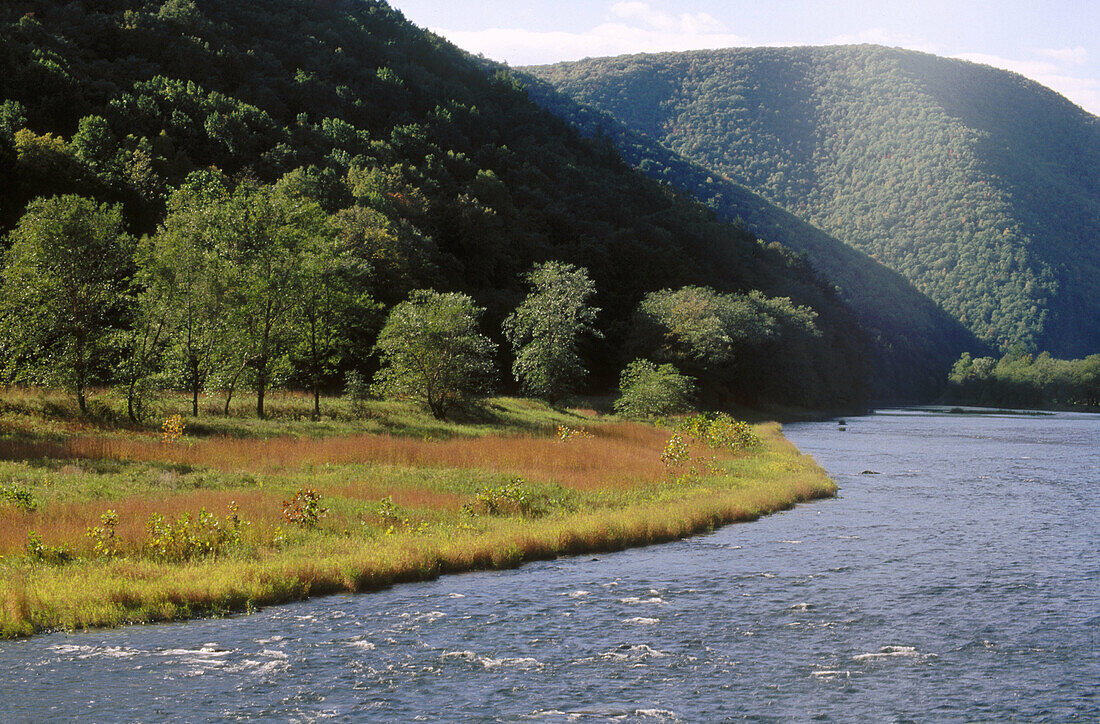 River in autumn. Pennsylvania, USA