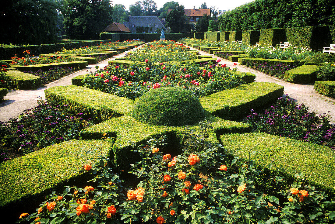 Rosenborg Castle gardens (aka Kings Garden or Kongens Have in Danish). Copenhagen. Denmark