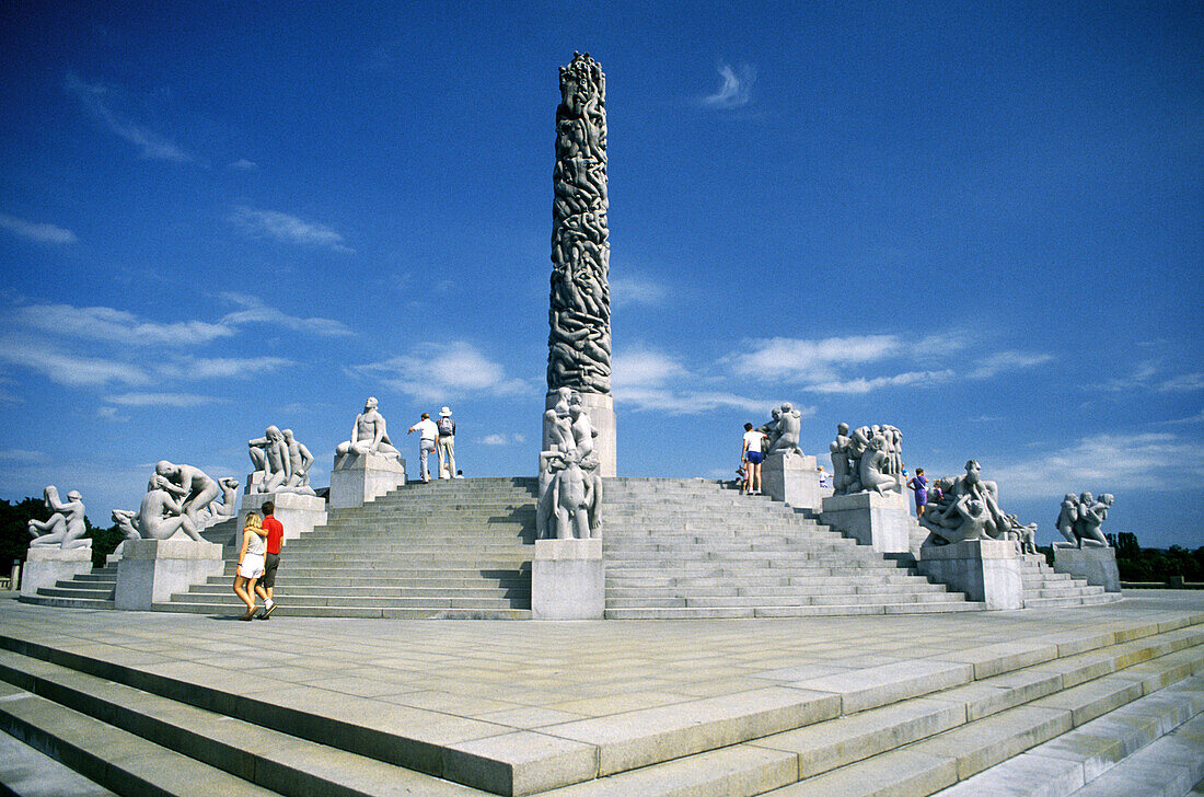 Wheel of Life , Gustav Vigeland s monolith of writing bodies at Frogner Park. Oslo. Norway