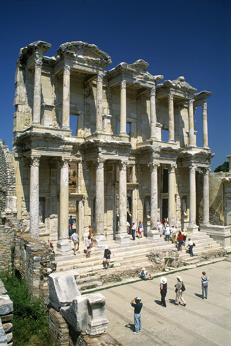 Library of Celsus, ruins of Ephesus. Turkey