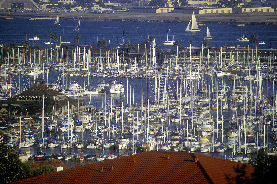 Shelter Island marina, San Diego Bay. California, USA