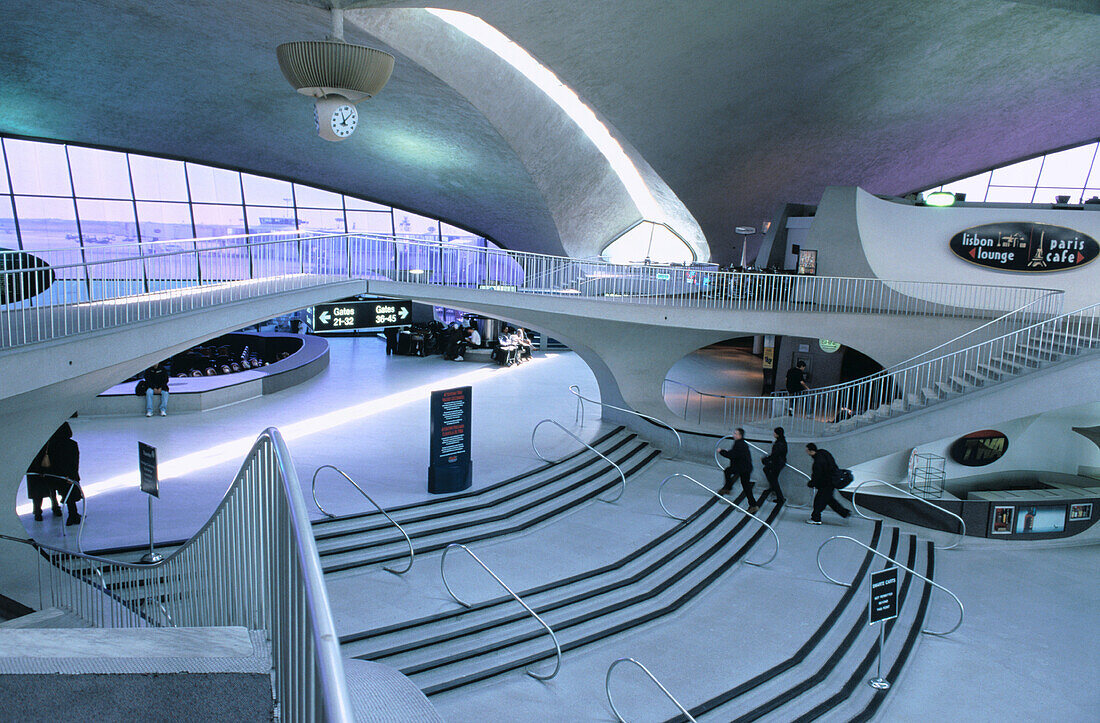 Interior view of the TWA terminal at John Fitzgerald Kennedy airport. New York City. USA