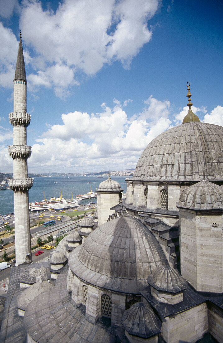 View from new mosque minaret. Istanbul. Turkey