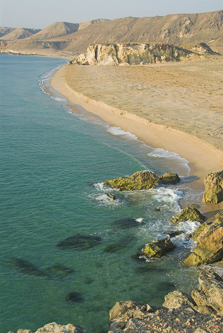 Turtle reserve and beach at Ras Al Jinz (Gianz), East coast of Oman