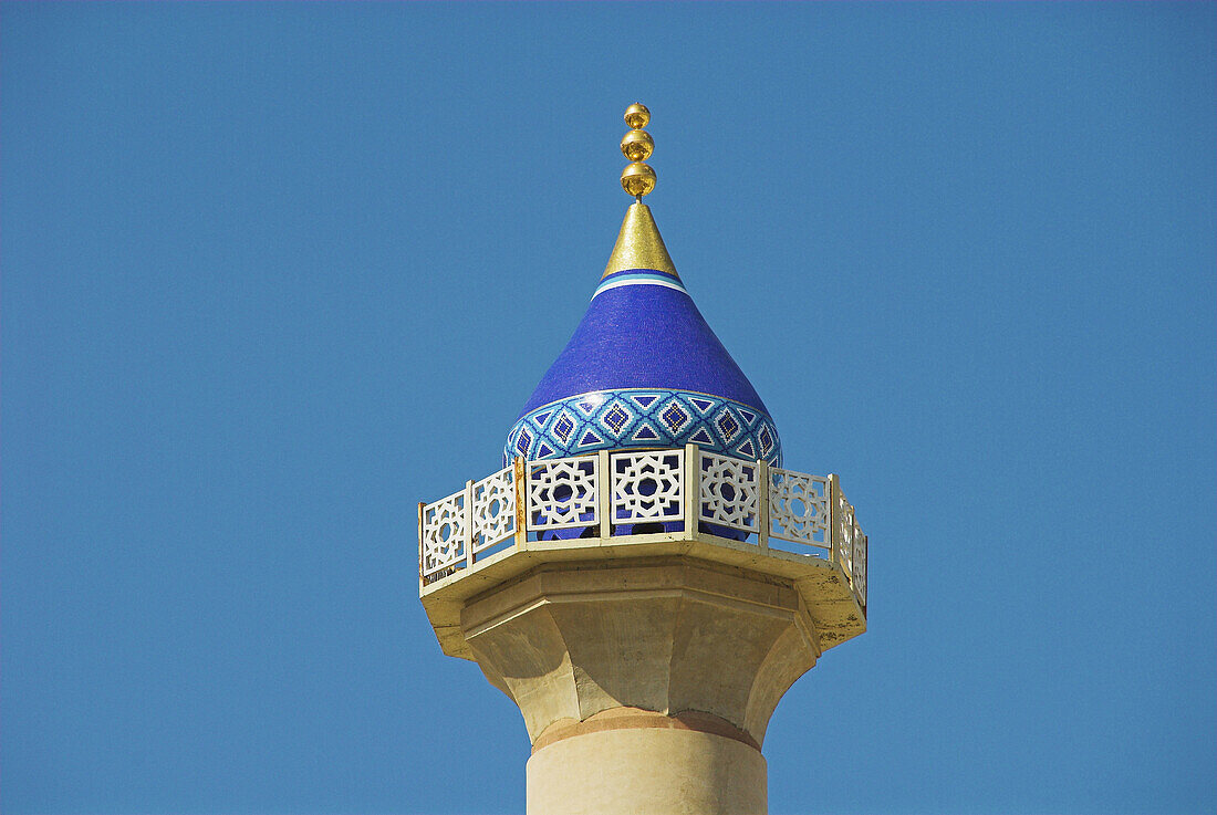 Detail of mosque spire, Muscat, Oman