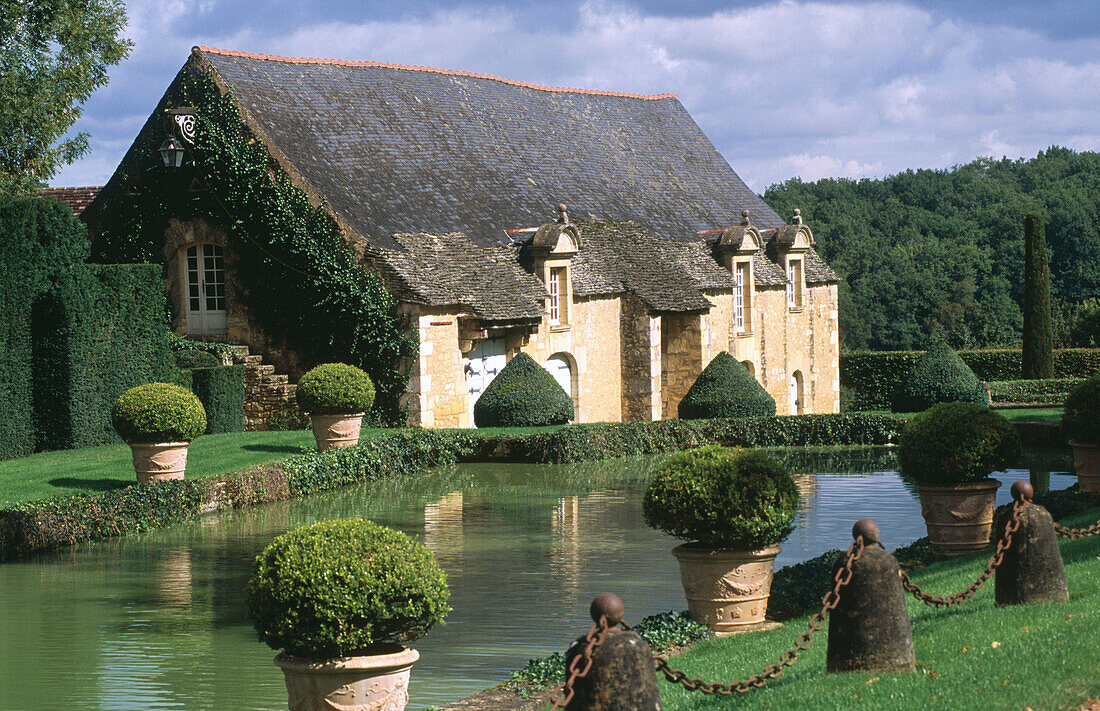 Manor d Eyrignac and gardens. Dordogne. Aquitaine. France