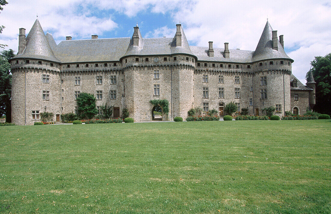 Chateau de Pompadour in Correze. Limousin. France