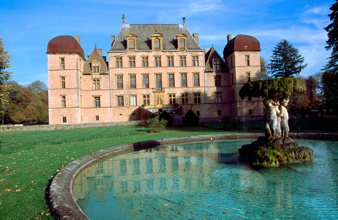 Chateau de Flecheres. Ain. France
