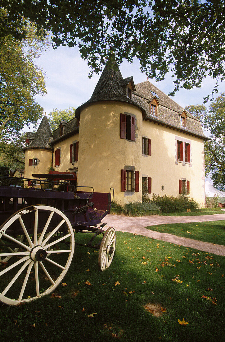 Chateau de Salle in Vézac. Cantal. Auvergne, France