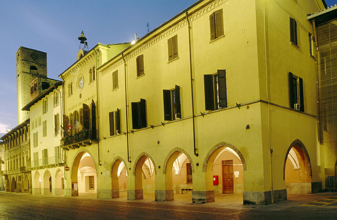 Palazzo del comune (Town hall). Alba. Piedmont. Italy