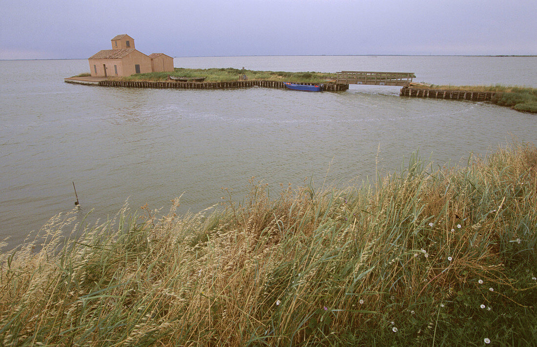 Eel fishermen s house. Comacchio, Po river delta. Emilia-Romagna, Italy