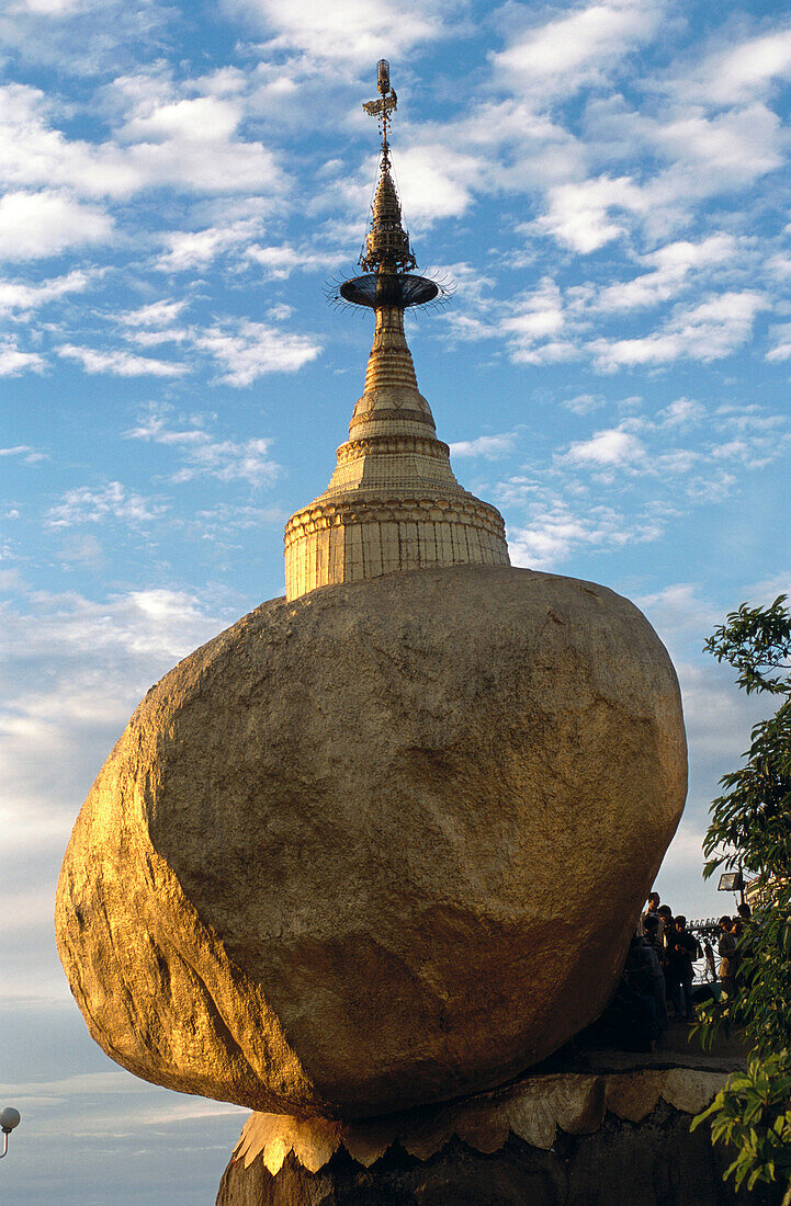 Kyaik-Tiyo Pagoda (The Golden Rock). Kyaikto. Myanmar (Burma).