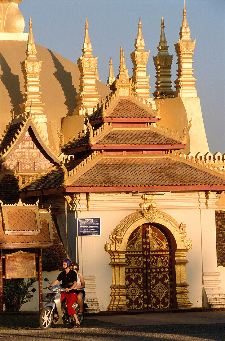 Vat That Luang Stupa. Vientiane. Laos.