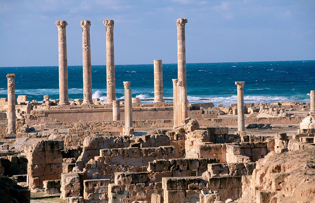 Ruins of the ancient city of Sabratha. Libya