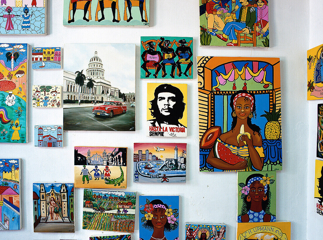  Bunt, Che Guevara, Farbe, Farben, Habana, Havanna, Horizontal, Konzept, Konzepte, Kuba, Plätze der Welt, Reisen, Symbol, Symbole, E12-199954, agefotostock 