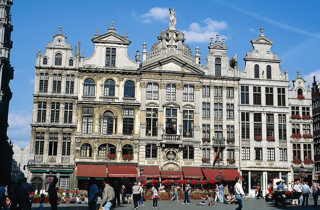 Belgium, Brussels, Grand Place cafés