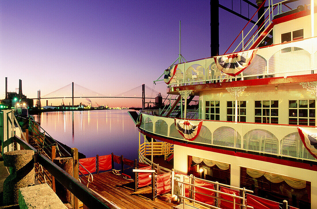 Steamboat in Savannah. Georgia. USA