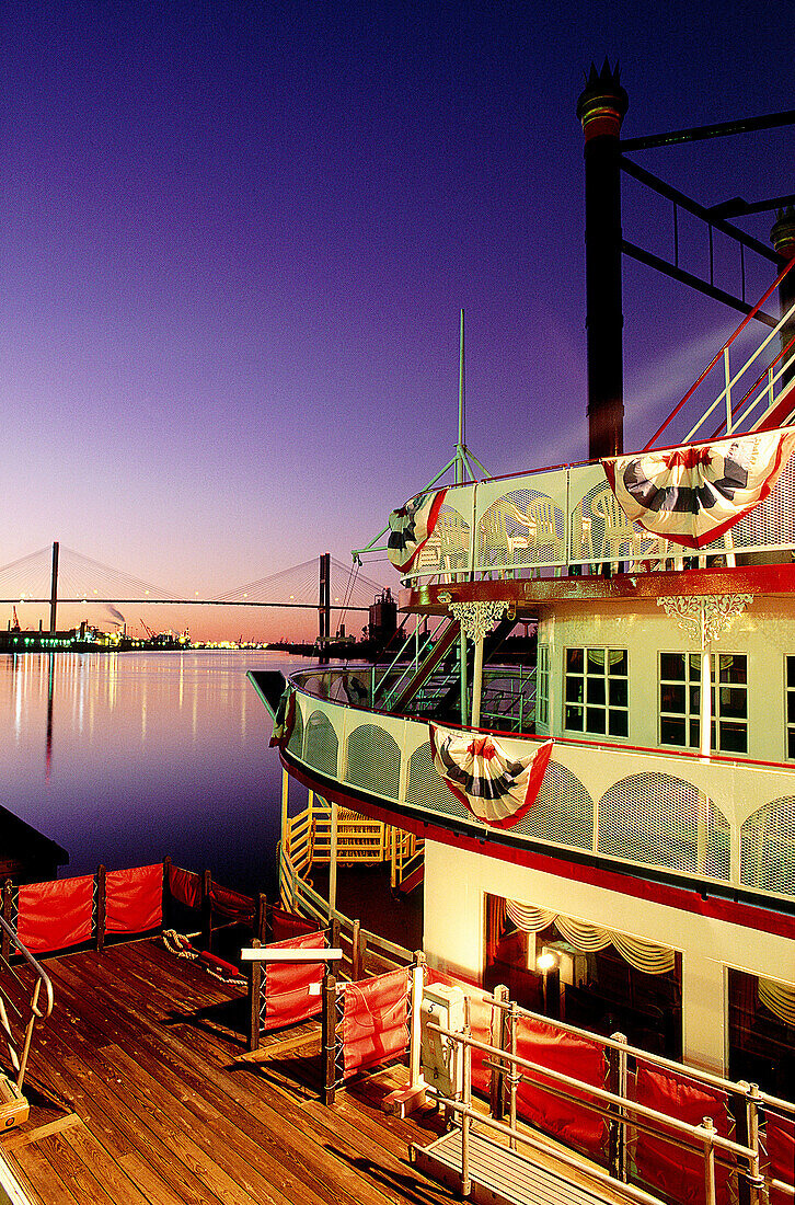 Steamboat in Savannah. Georgia. USA