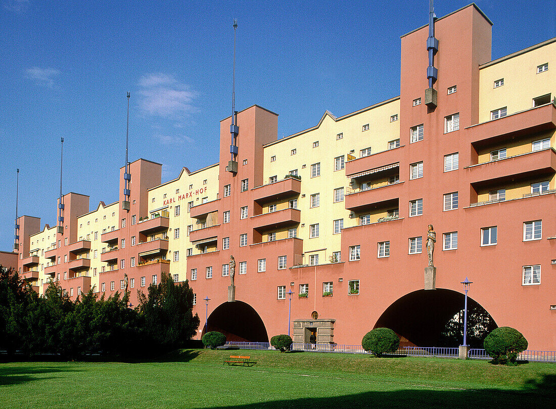 Karl Marx Hof. Art-Deco House Projects. Vienna. Austria.