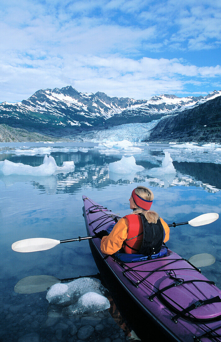 Kayaking. Prince William Sound. Alaska. USA.