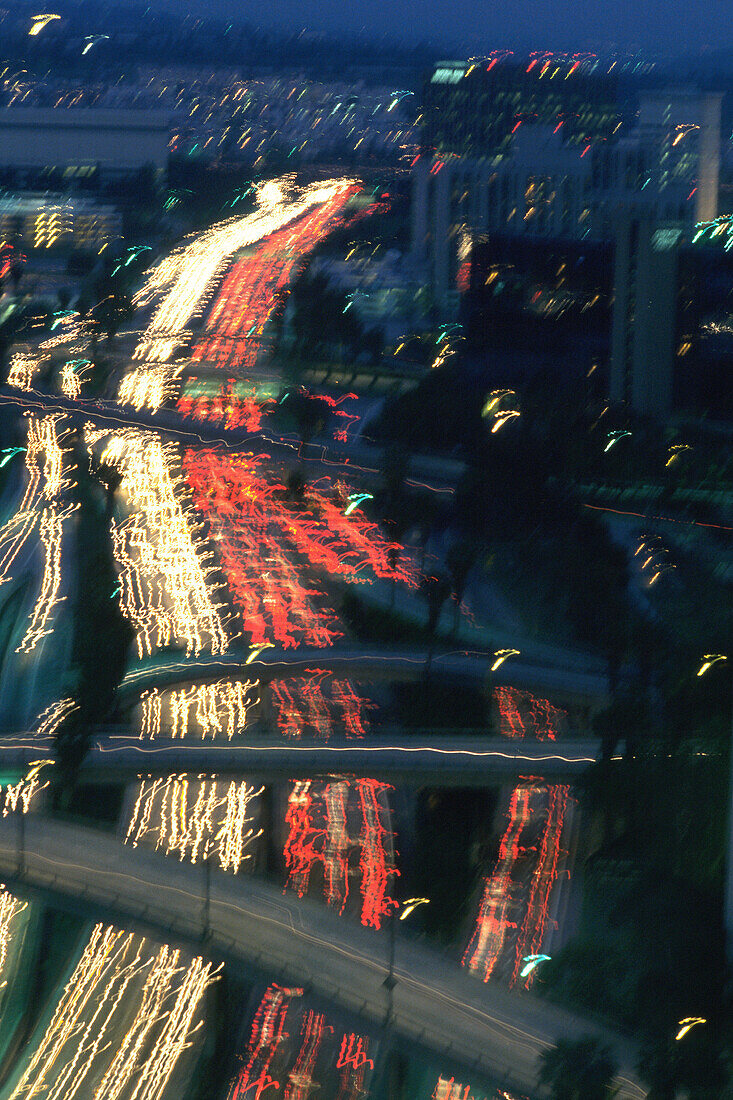 Los Angeles traffic at night