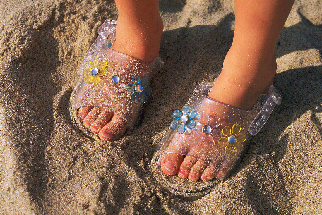Sandy beach sandals