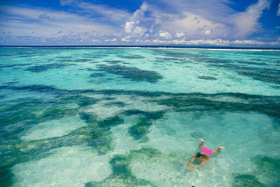 Swimming in the Seychelles