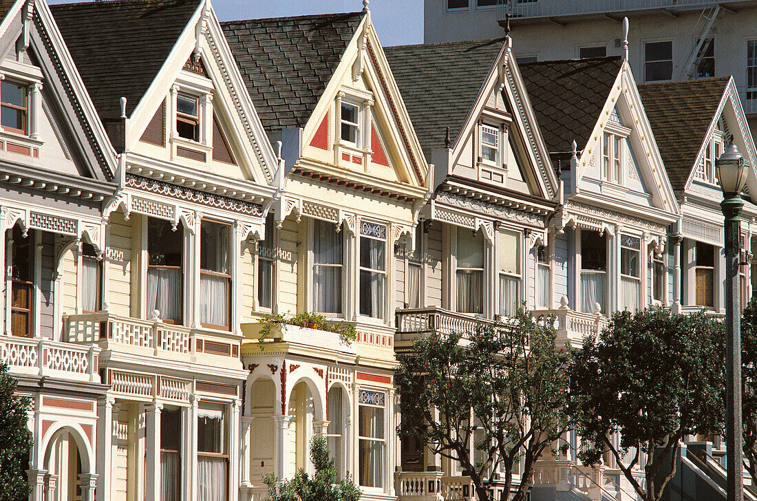Victorian Houses. Alamo Square. San Francisco. California. USA