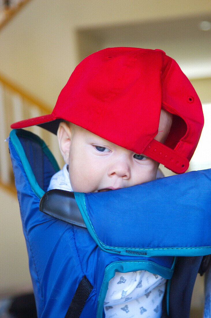 Baby with baseball cap
