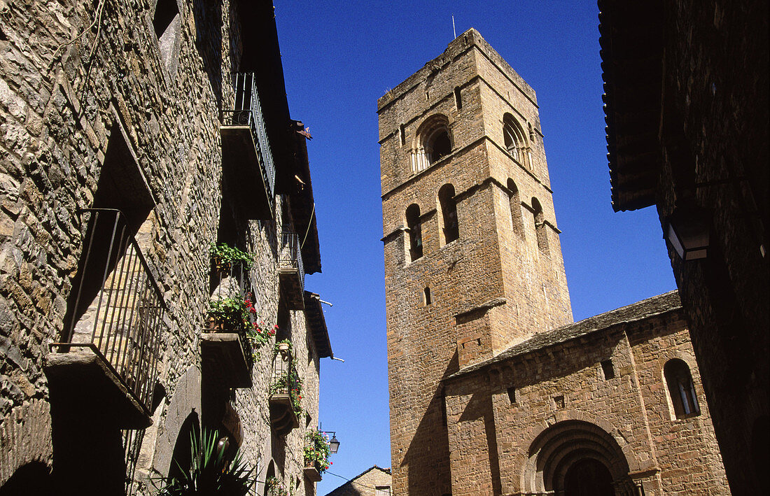 Ainsa in Huesca province. Aragon, Spain