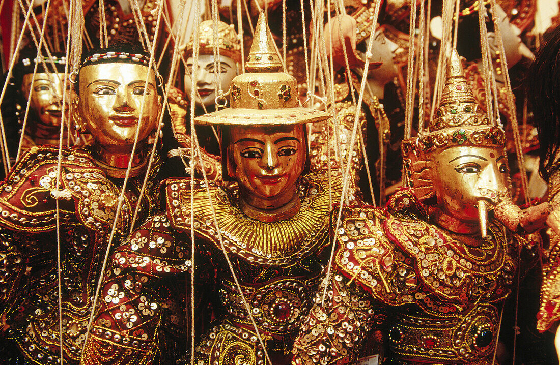 Traditional puppets. Myanmar