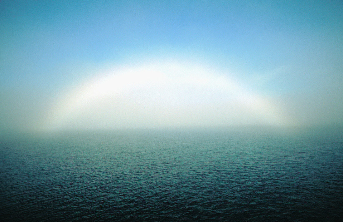 White Rainbow. Spitsbergen. Norway