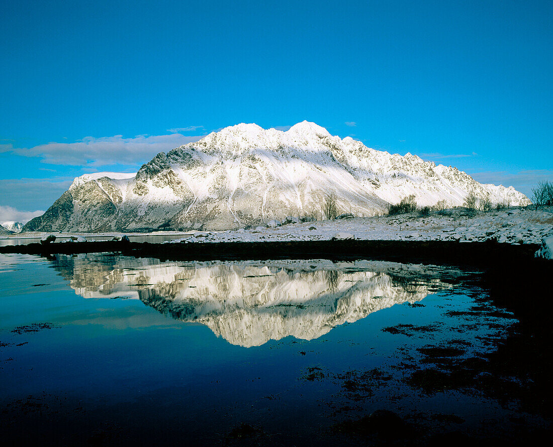 Lyngvaer landscape. Lofoten Islands. Norway